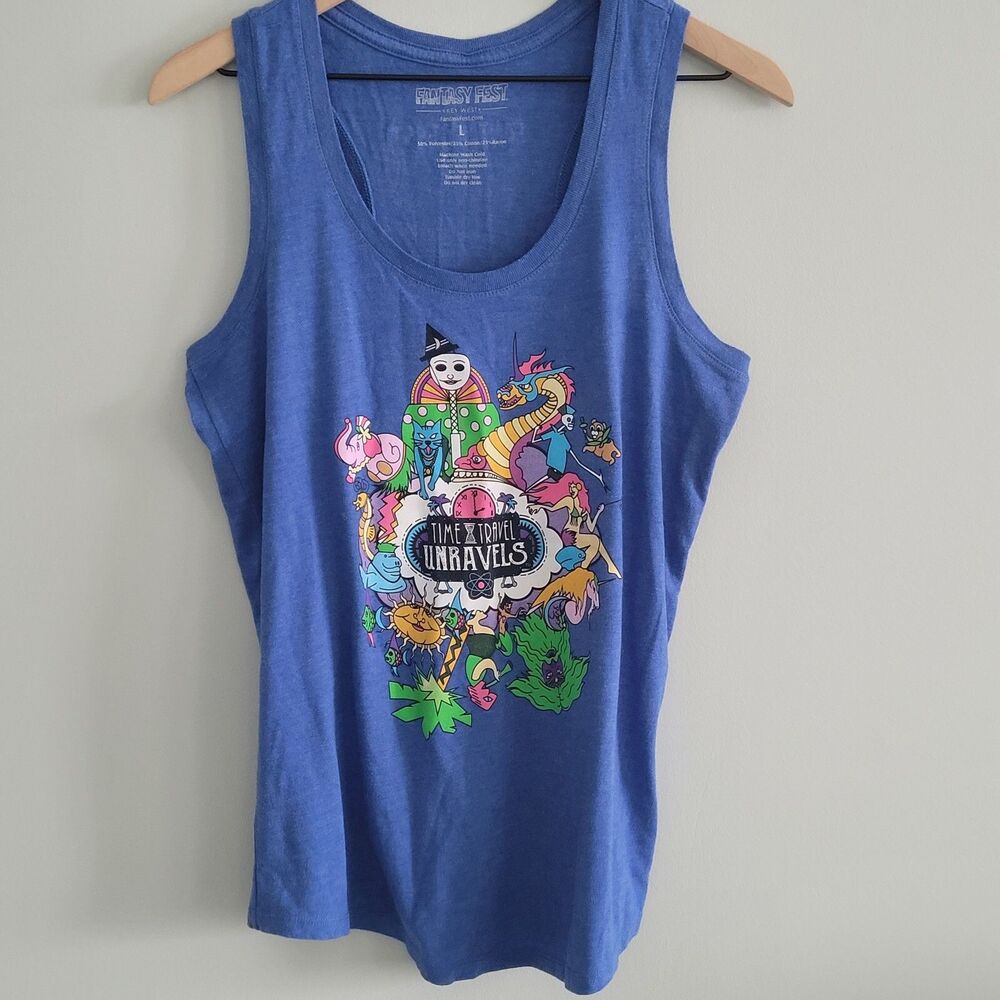 Fantasy Fest Key West Tank Top Time Travel Unravels 2017 Womens Large Top